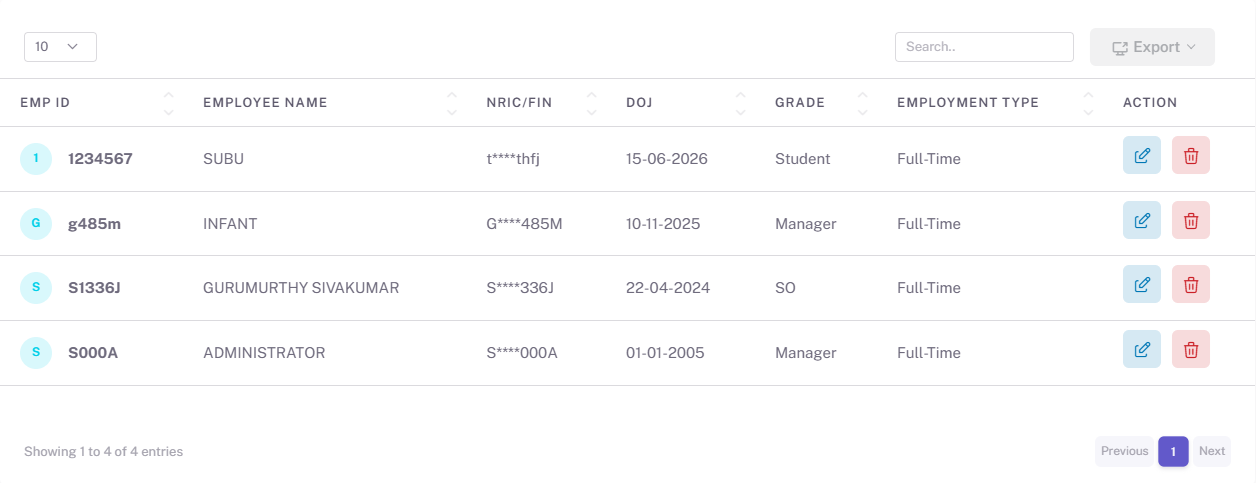 Employee List